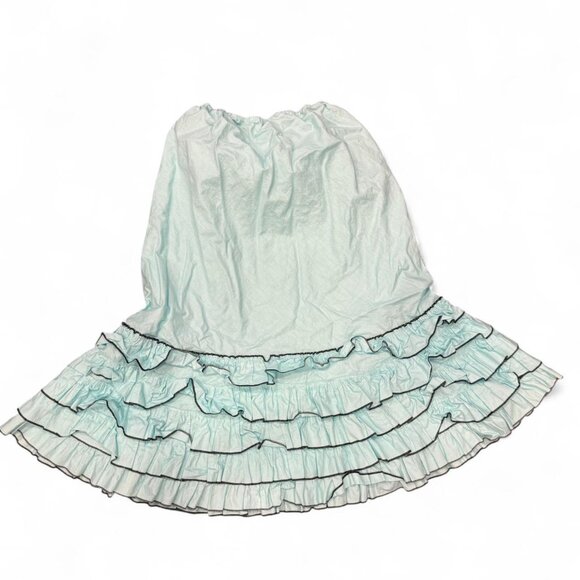 Vintage turquoise midi skirt in excellent condition - Picture 2 of 2